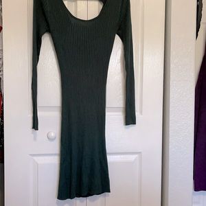 Sexy dark green dress